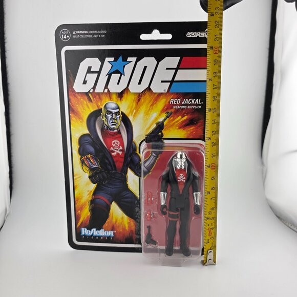2024 Super7 G.I. Joe Red Jackal Weapons Supplier Collectible ReAction Figure NEW - Picture 7 of 7